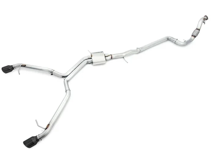 AWE Tuning Audi B9 A4 Track Edition Exhaust Dual Outlet – Diamond Black Tips (Includes DP)