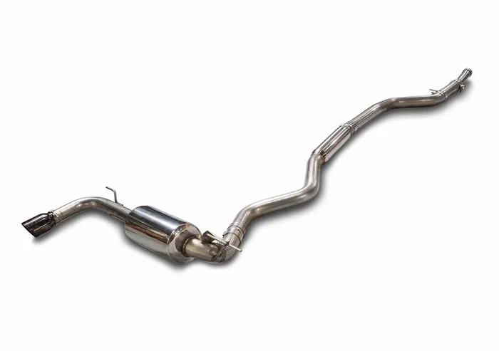 AWE Tuning Touring Edition Exhaust + Performance Mid Pipe for BMW F30 320i, Single Side – Diamond Black Tip (102mm) (3015-23038)