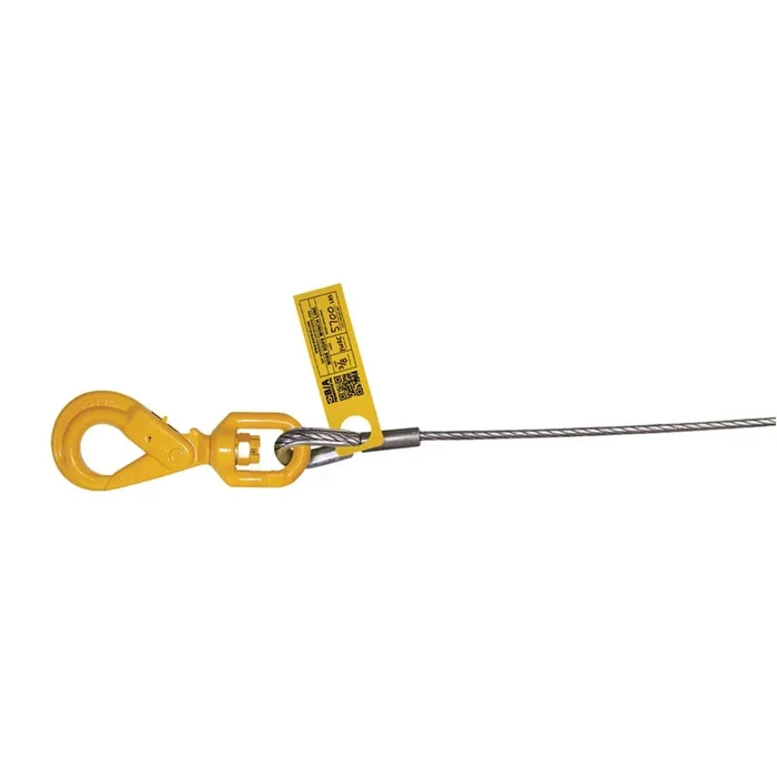 B/A Products Co. 3/8″ Super Swaged Winch Line w/Self-Locking Hook