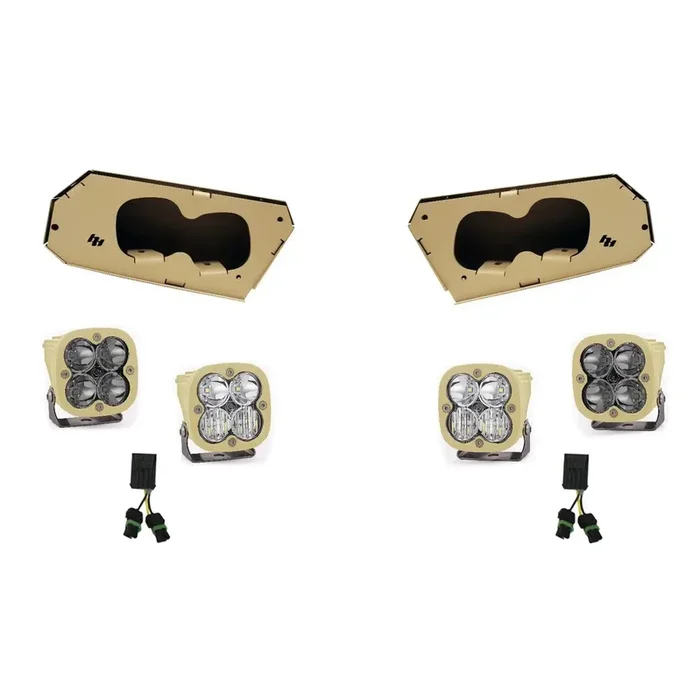Baja Designs 447026 – Squadron Pro/IR Headlight Kit ’15-22 Dagor (Driving/Combo, IR 940nm Clear)
