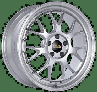 BBS Wheels LMR Diamond Silver w/ Diamond Cut Machined Lip 19×8.5 | 5×120 (LM312DSPK)