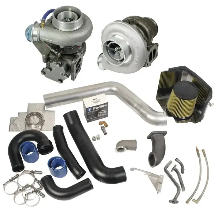 BD Diesel 1045320 Super B Twin Turbo Kit w/FMW Billet Wheel on Secondary – Dodge 98.5-02 24-valve