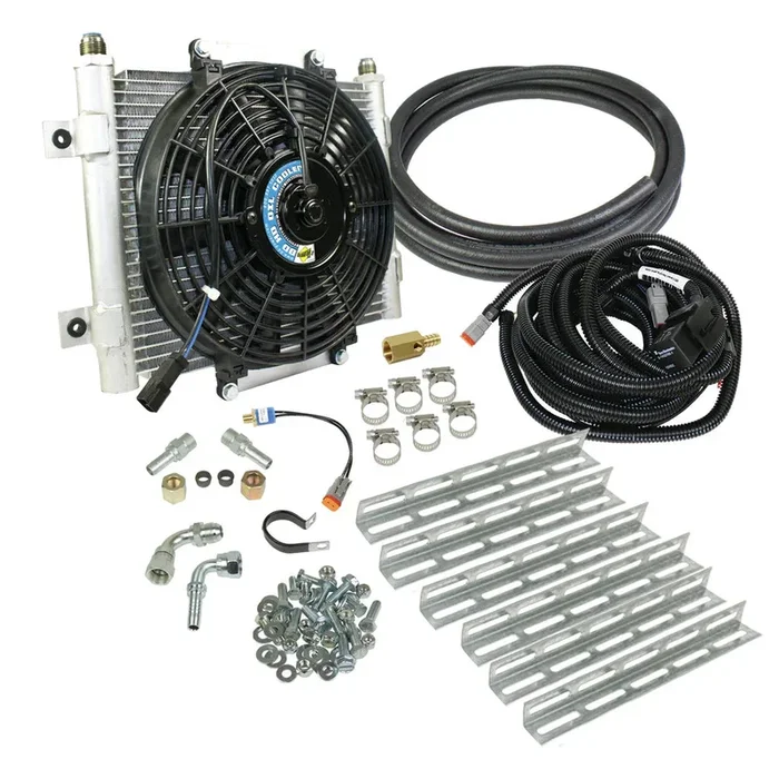 BD Diesel Xtrude Transmission Oil Cooler Chevy Silverado (01-16) 5/7 ” Line w/ Fan – 1030606-5/8