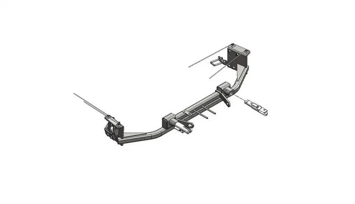 Blue Ox BX1728 Tow Bar Base Plate Incl. Removable Attachment Tabs Install Rating 3.