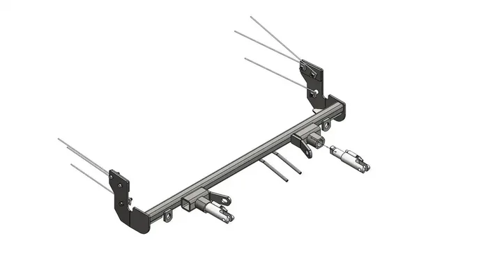 Blue Ox BX3617 Tow Bar Base Plate Incl. Removable Attachment Tabs Install Rating 2.5.