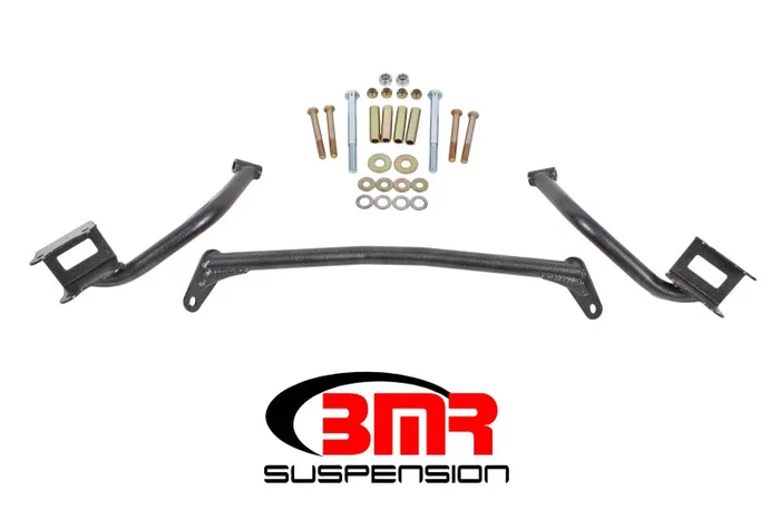 BMR 79-04 Fox Mustang Tubular Style Upper Torque Box Reinforcement Plates – Black Hammertone