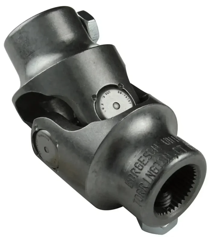 Borgeson 013452 Steel Single Steering Universal Joint. Fits 3/4in.-36 Spline X 1in. Double-D.
