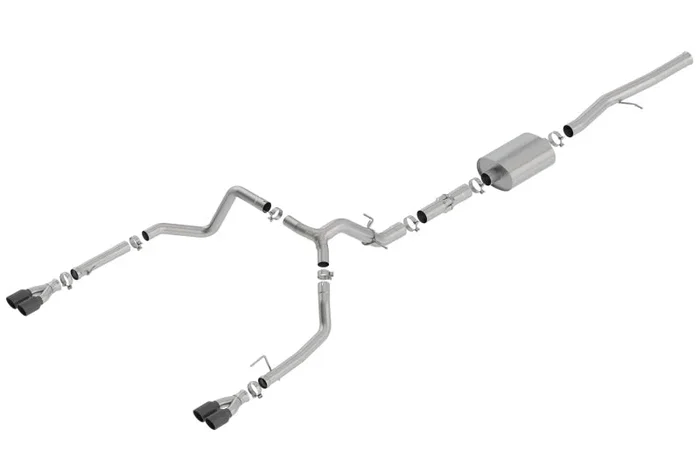 Borla 19 Chevrolet Silverado/GMC Sierra 1500 6.2L SS ATAK Catback Exhaust – Black Chrome Tips