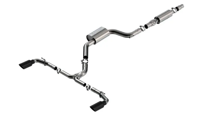 Borla 22-23 Volkswagen Golf GTI 2.0L AT/MT 3inch S-Type Cat-Back Exhaust – 4in Black Chrome Tips