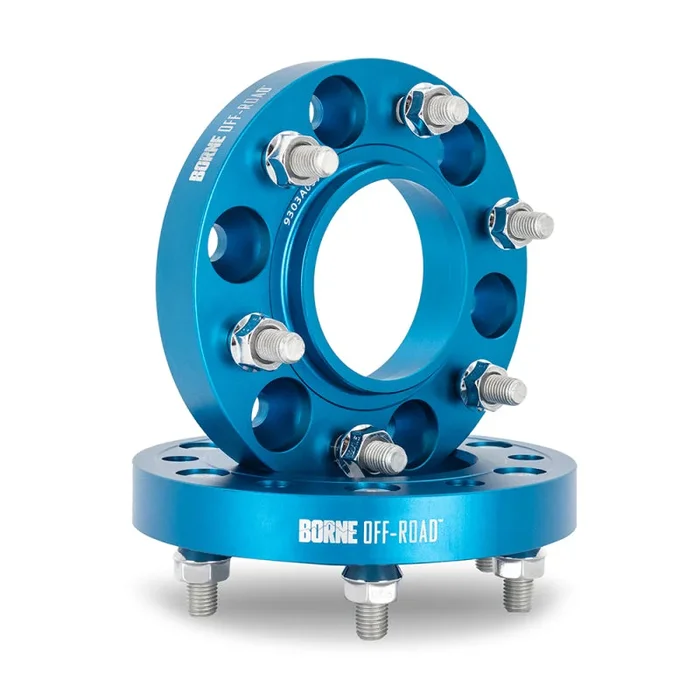 Borne Off-Road Wheel Spacers – 6×135 – 87.1 – 25 – M14 – Blue