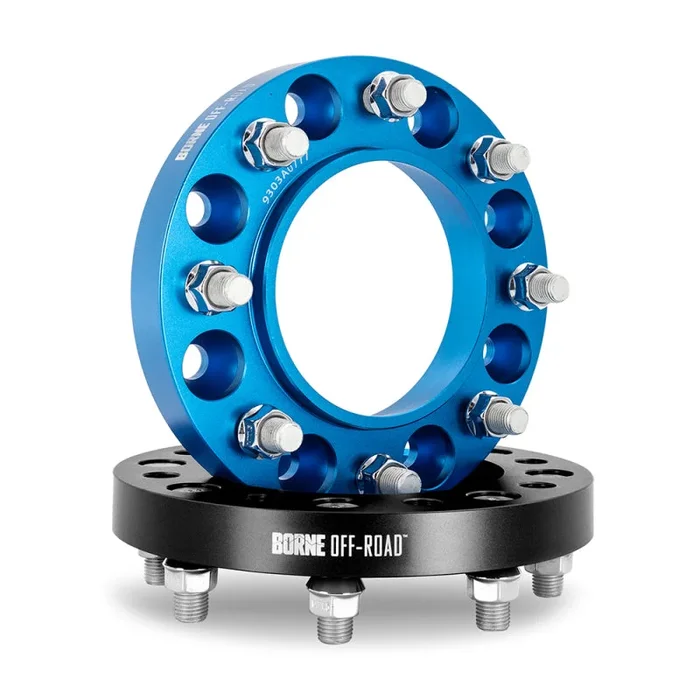 Borne Off-Road Wheel Spacers – 8X165.1 / 121.3 / 38.1 M14 – Blue