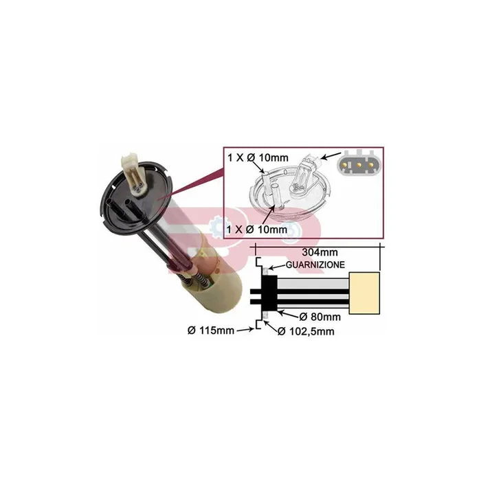 Botto Ricambi Brm5612 Fuel Level Sensor for Iveco Daily III Platform / Chassis