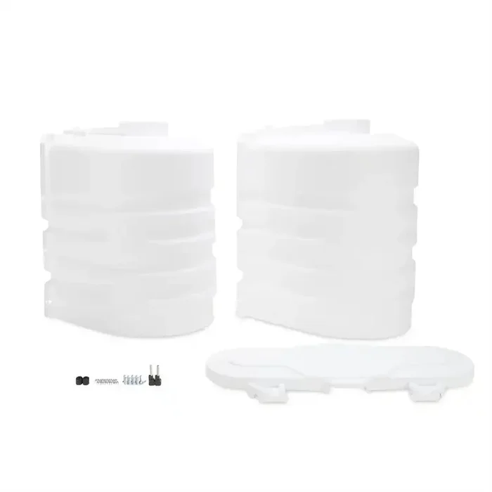 Camco 50503 Propane Tank Cover For Dual 20 Pound Tanks While Mounted Protection Fro