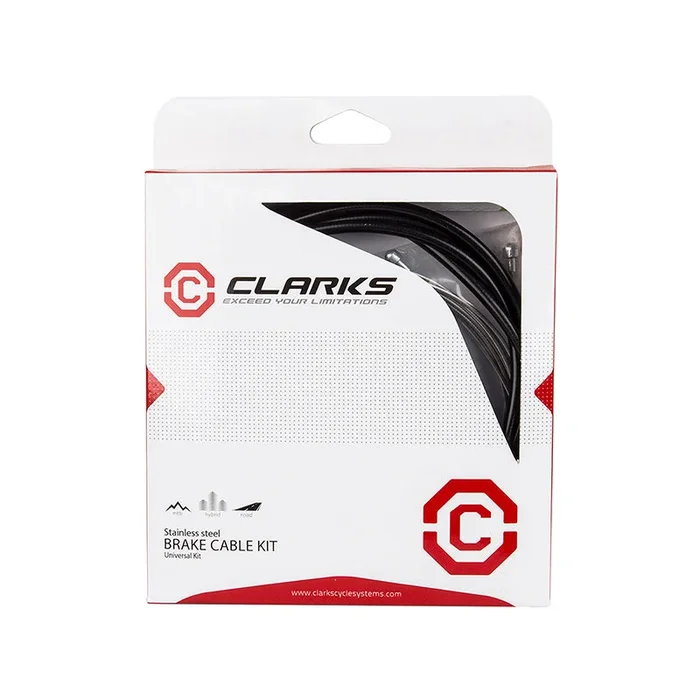 Clarks Stainless Steel Sport Brake Kit Front + Rear Sport RD/MT Black