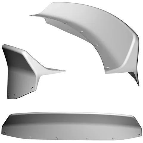 Clinched Flares Ducktail Trunk Spoiler | 2005-2013 Lexus IS250/350 (duck-is350)
