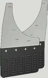 Cloud-Rider 18-1200R Original Universal Mudflaps (Old Body Style 2007)-2014 Chev/GMC – 2500-3500 [All Wheel Sizes] Rear