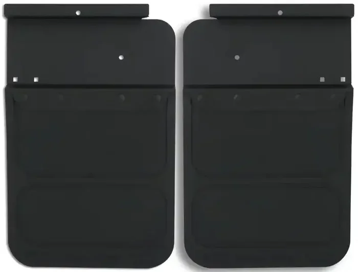 Cloud-Rider 807-4004R 12 Custom Kickback Mudflaps – No Insert for 2007-2019 Ford F-250 -F-350 Super Duty Rear- Drill Install