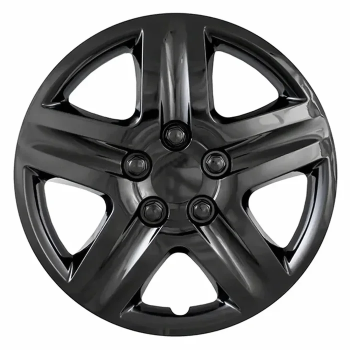Coast To IWC43117BLK 17 Inch 5 Spoke Gloss Black Plastic Set Of 4