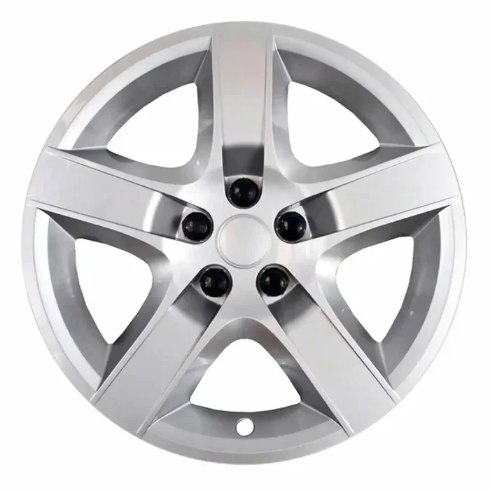 Coast To IWC43517S 17 Inch 5 Spoke Silver Color Plastic Set Of 4 Lug Covers