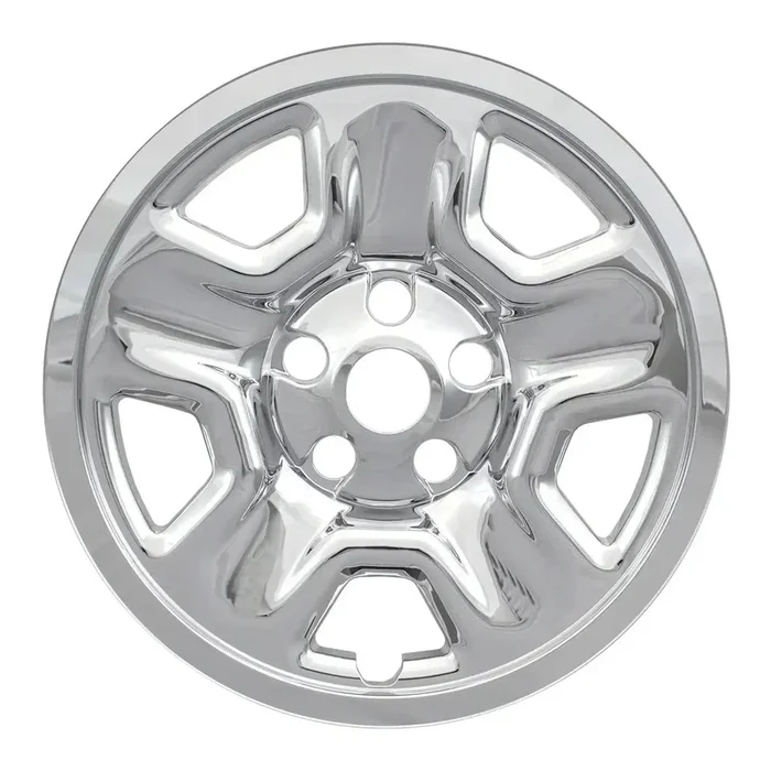 Coast To IWCIMP98X 17 Inch 5 Spoke Chrome Plated Plastic Set Of 4 Compatible With Steel Wheels