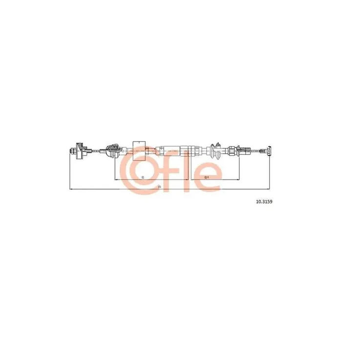 Cofle 10.3159 Clutch Cable