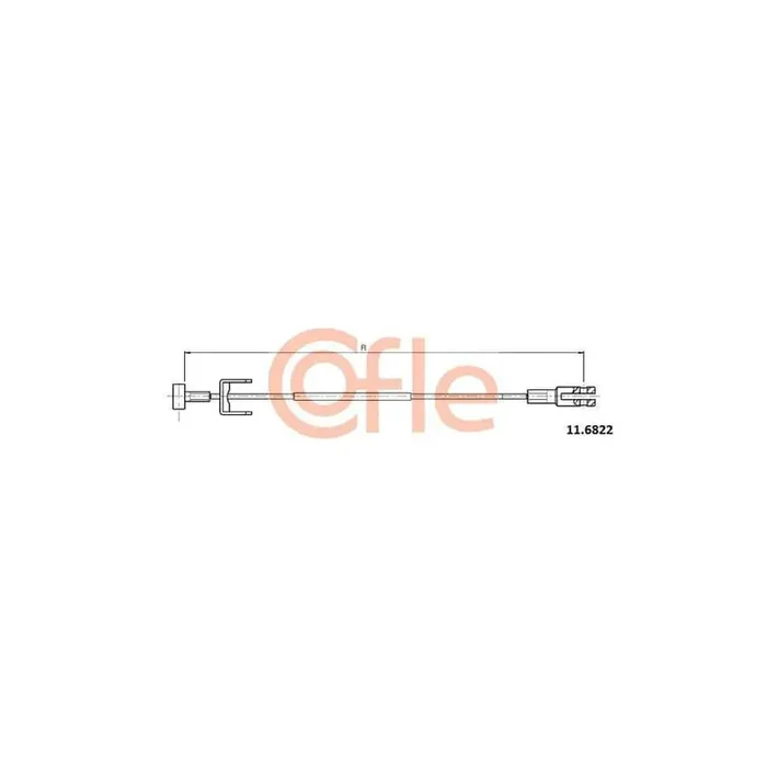 Cofle 11.6822 Hand Brake Cable for Opel Vivaro
