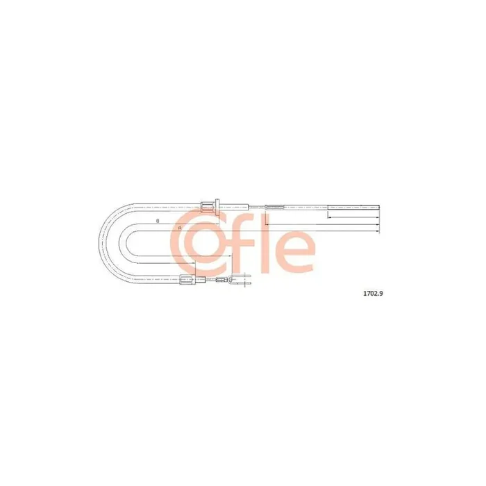 Cofle 1702.9 Clutch Cable for Iveco Daily