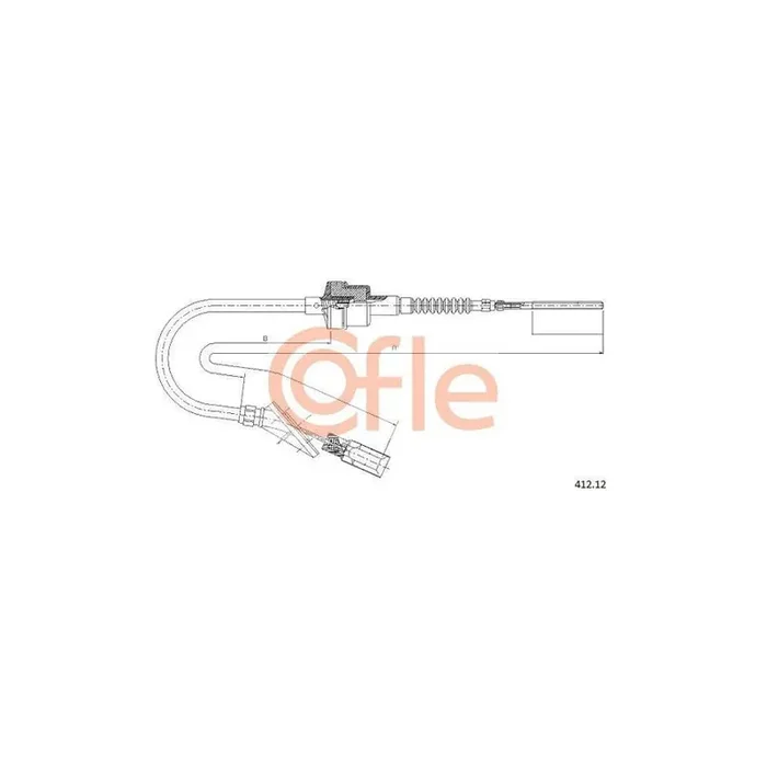Cofle 412.12 Clutch Cable for Fiat Punto I Hatchback (176)