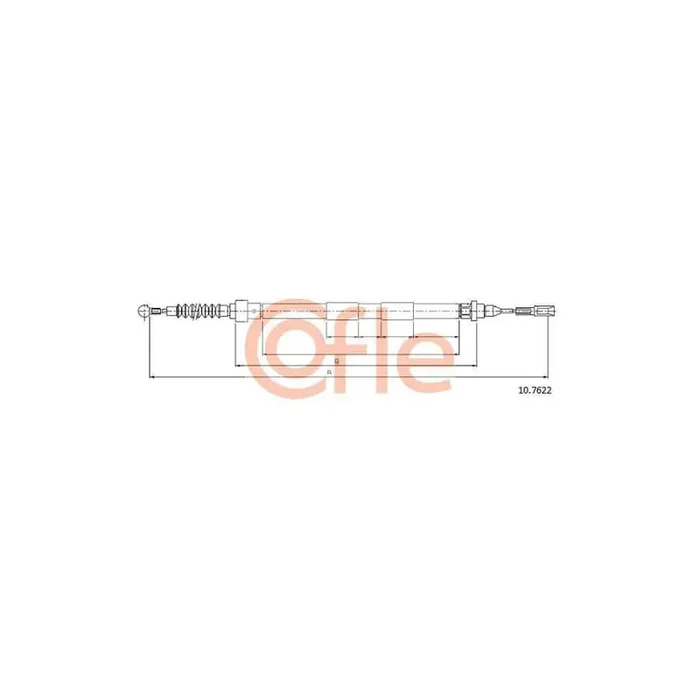 Cofle 92.10.7622 Hand Brake Cable