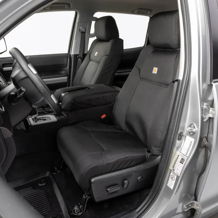 Covercraft 20-24 Ford Explorer Carhartt Super Dux PrecisionFit Custom Front Row Seat Covers – Black