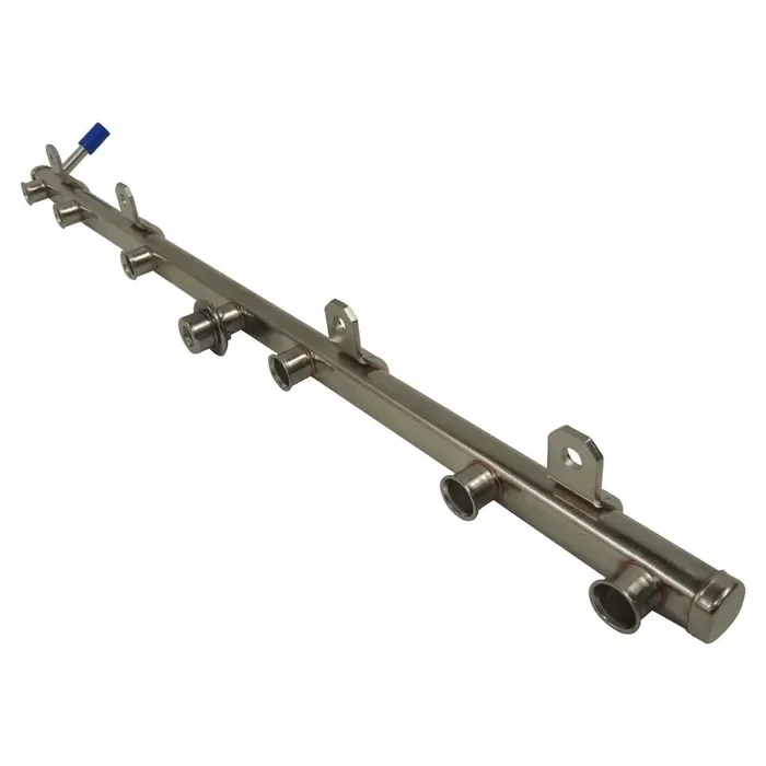 Crown Automotive Jeep Replacement 5014496AD Fuel Rail, Stainless Steel