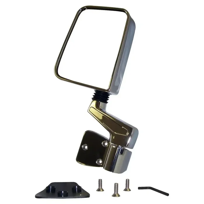 Crown Automotive Jeep Replacement 82201773C Chrome Left Mirror Assembly for 1987-2006 YJ, TJ Wrangler 87/02 Style