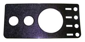 Crown Automotive Jeep Replacement Dash Overlay Panel Center Black w/o Radio Cutout – 5457117NR