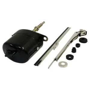 Crown Automotive Jeep Replacement Wiper Motor Kit 12 Volt Motor Incl. Motor/Arm/Blade/Mounting Grommets – 12V