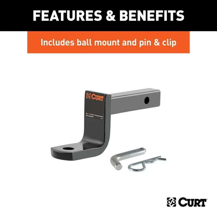 CURT 110923 – Class 1 Trailer Hitch 1-1/4in. Ball Mount Select Hyundai Accent Kia Rio5