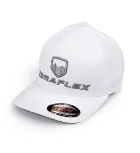 CURVED VISOR HAT – WHITE/SILVER – LG/XL