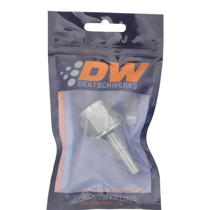 DeatschWerks 10AN Female Flare Swivel to 3/8in Male EFI Quick Disconnect – Anodized DW Titanium
