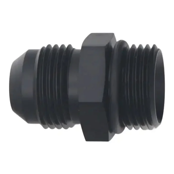 DeatschWerks 10AN ORB Male to 10 AN Male Flare Adapter (Incl O-Ring) – Anodized Matte Black