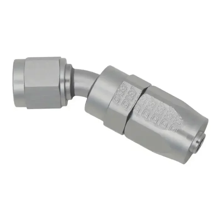 DeatschWerks 6AN Female Swivel 30-Degree Hose End CPE – Anodized Titanium