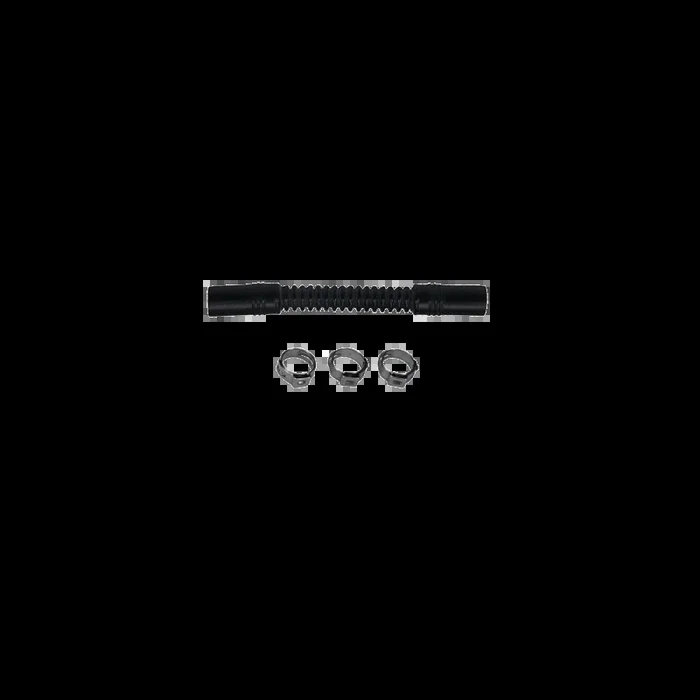 Deatschwerks Convoluted Tubing 100mm Length x 10mm ID Side 1 x 10mm ID Side 2 – Black