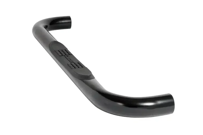 Dee Zee DZ370391 Nerf Bar With Step Pads 3 Inch Round Bent Powder Coated Black S