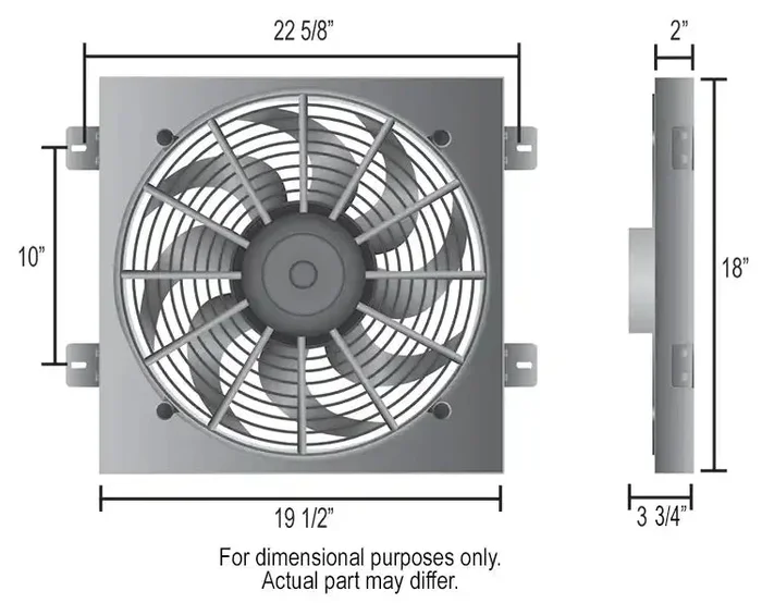 DERALE 20161 DIRECT MOUNT ELEC FAN 87-