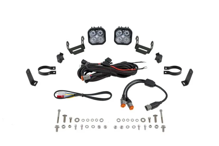 Diode Dynamics SS3 LED Bumper 2 In Roll Bar Kit Max – White Combo (Pair)