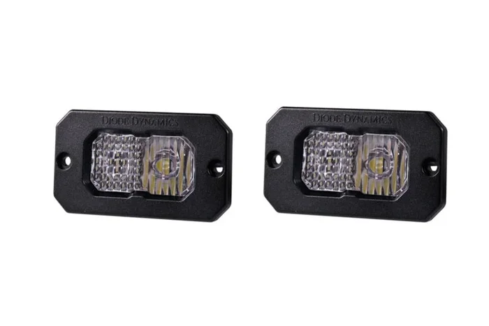 Diode Dynamics Stage Series 2in LED Pod Sport – White Combo Flush ABL (Pair)