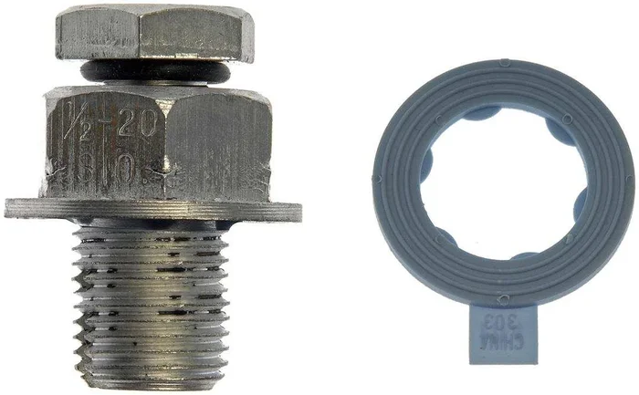Dorman 65208 Oil Drain Plug AutoGrade ™ Oil-Tite! 6 Point Head 1/2-20 Inch Thread Single Oversize Without Magnetic Tip With Gasket