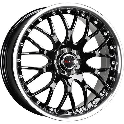 Drag Wheels DR19 Gloss Black w/ Machined Lip 17×7.5 | 5×112 (DR191775214266GB)