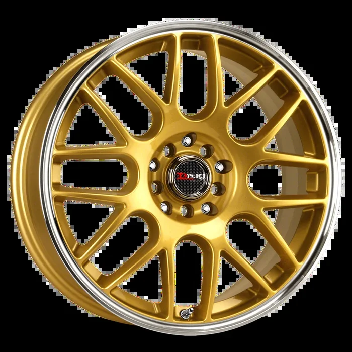 Drag Wheels DR34 Gold w/ Machined Lip 18×8 | 5×100/5×114.3 (DR34188054773GD)