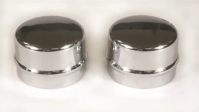 Dust Cap; Front; Chrome; 1.790 in. Dia.; 2 pc.;
