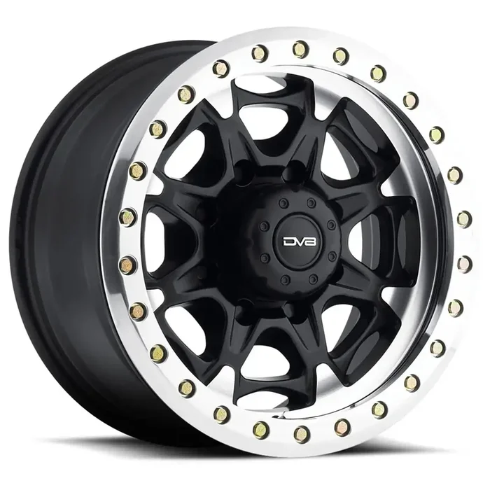 DV8 Offroad 882B-7858112 882 True Beadlock Matte Black 17 X 8.5 BP: 8X165.1 OS: -12