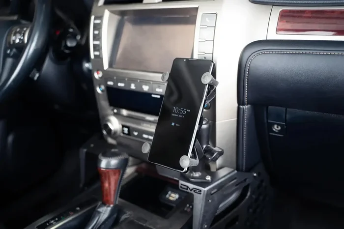 DV8 Offroad CCGX-02 – Lexus GX 460 Center Console Molle Panels & Digital Device Bridge